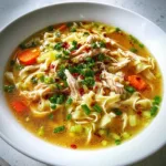Classic Ginger Garlic Chicken Noodle Soup Recipe – Comforting & Easy to Make