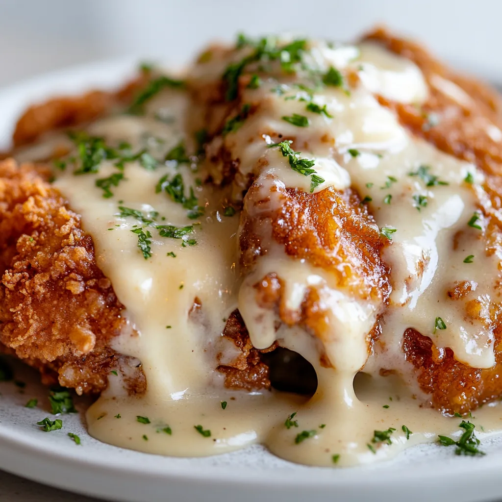 Crispy Country Fried Chicken with Homemade Gravy – Classic Southern Comfort Food