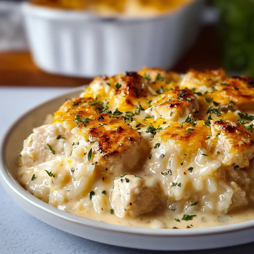Creamy Angel Chicken Rice Casserole Recipe | Easy Comfort Food Dinner