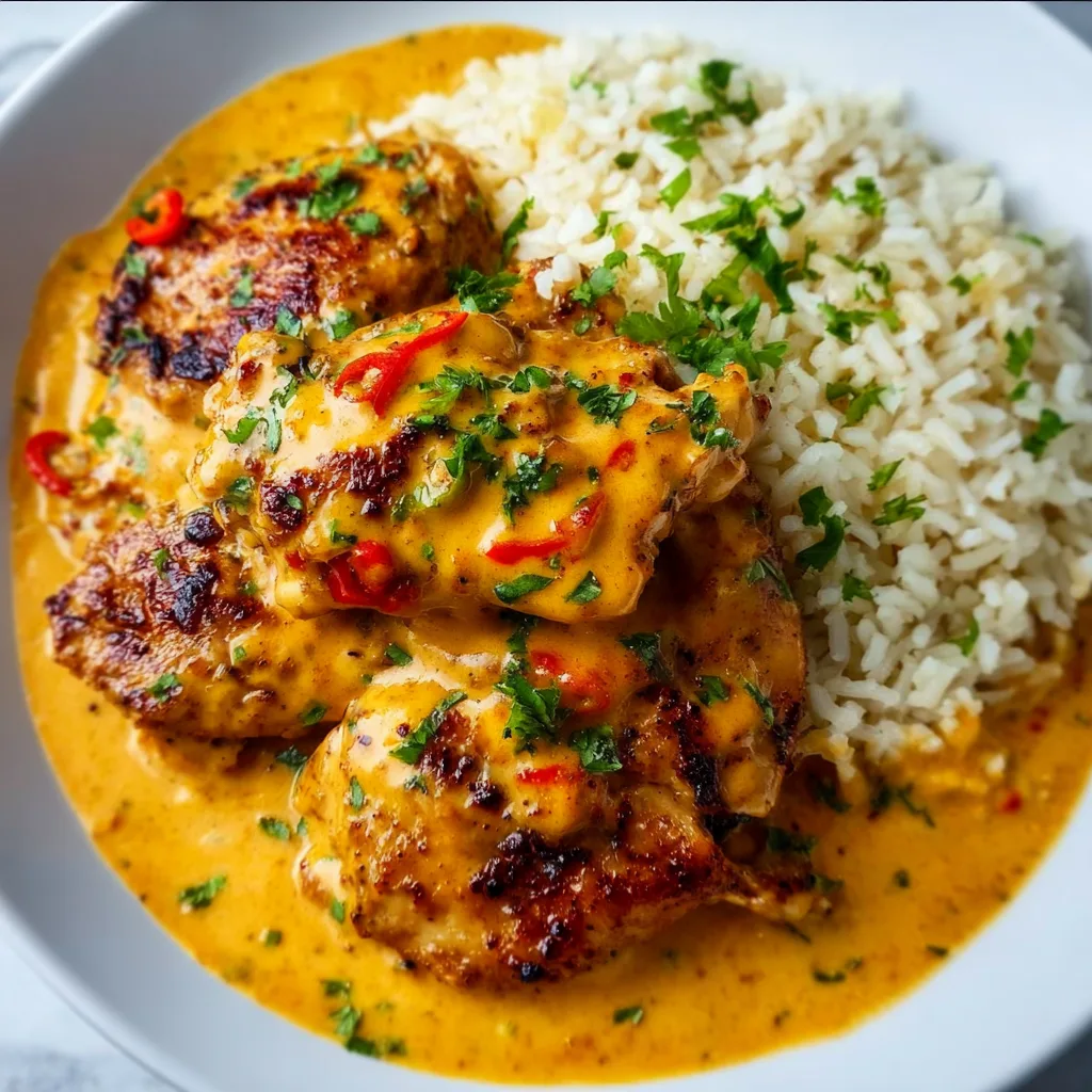 Creamy Peri-Peri Chicken & Rice Recipe | Easy Spicy Dinner Idea