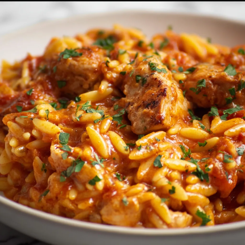 Creamy Tomato Orzo with Chicken Recipe | Easy & Delicious Dinner Idea 3 Creamy Tomato Orzo with Chicken Recipe | Easy & Delicious Dinner Idea