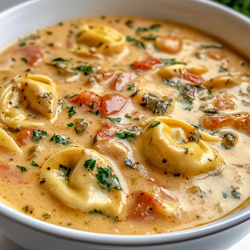 Creamy Tuscan Tortellini Soup Recipe – Easy, Delicious & Comforting