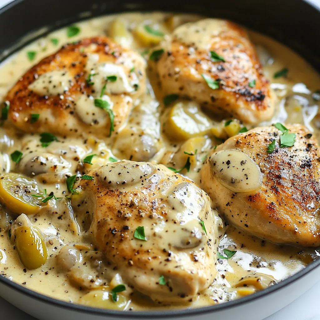 Creamy Pepperoncini Chicken Skillet | Easy & Delicious One-Pan Dinner