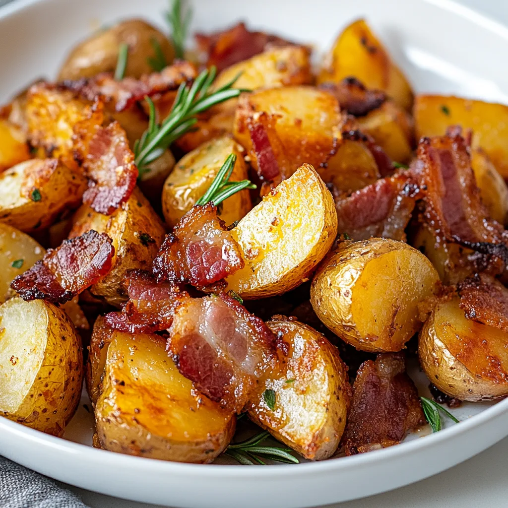 Crispy Bacon Honey Roasted Potatoes Recipe | Sweet & Savory Side Dish