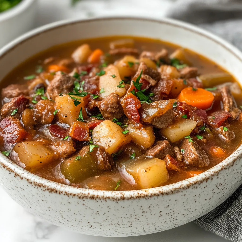 Crockpot Million Dollar Beef & Bacon Soup Recipe – Easy, Hearty & Delicious