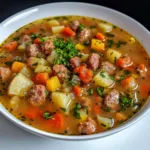 Hearty Crockpot Swamp Soup Recipe | Sausage, Potato & Vegetable Medley