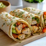 Delicious Garlic Chicken Wraps Recipe | Easy & Healthy Meals