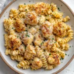 Garlic Parmesan Chicken Bites with Creamy Rotini – Easy Delicious Dinner Recipe