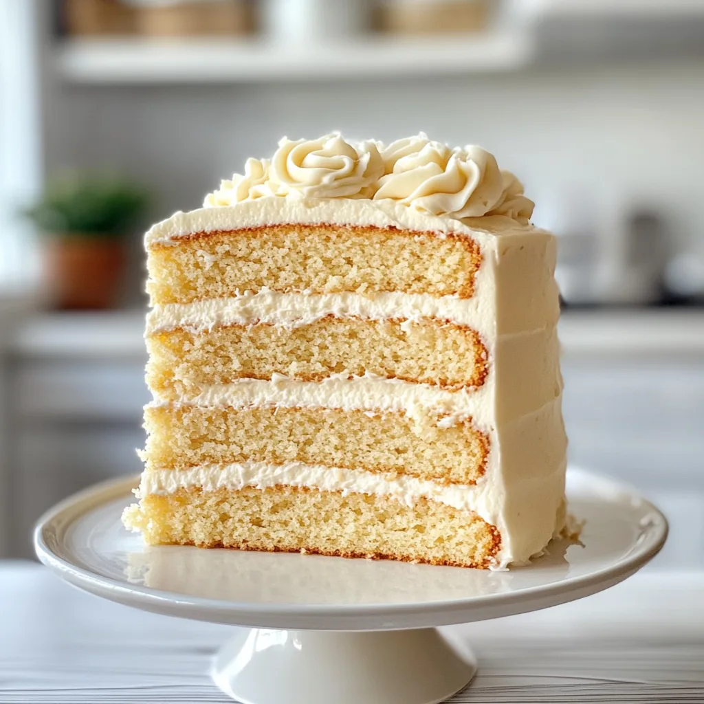 Gluten-Free Vanilla Layer Cake with Buttercream Frosting | Moist & Delicious Recipe