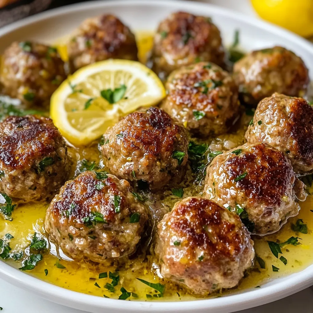 Authentic Greek Meatballs in Lemon Sauce Recipe | Easy & Flavorful