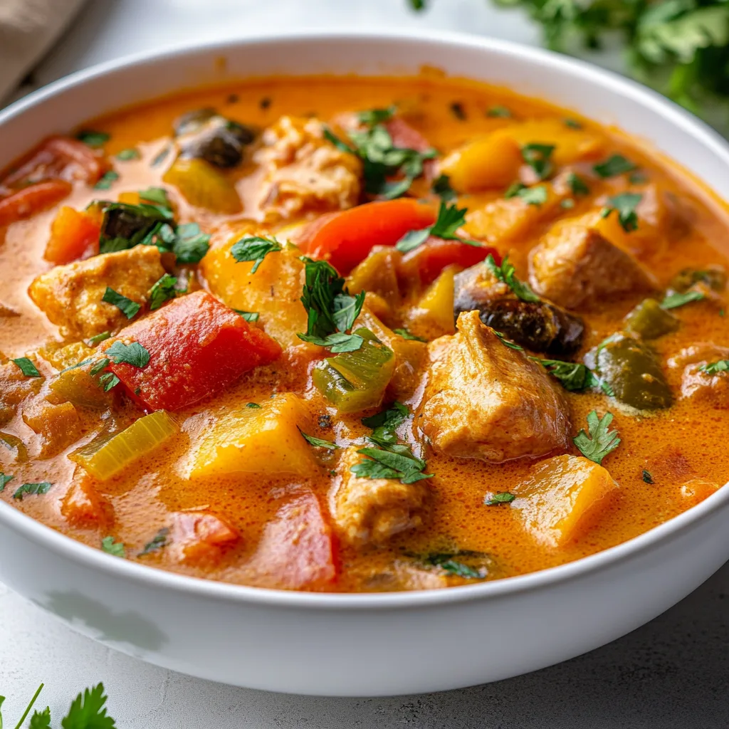 Healthy Slow Cooker Brazilian Moqueca | Easy Nutritious Seafood Stew Recipe