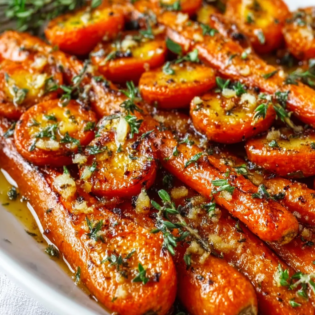 Honey Garlic Butter Roasted Carrots Recipe | Sweet & Savory Side Dish