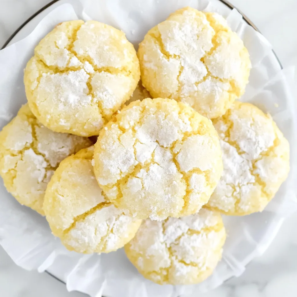 Delicious Lemon Crinkle Cookies Recipe – Soft & Zesty Citrus Treats