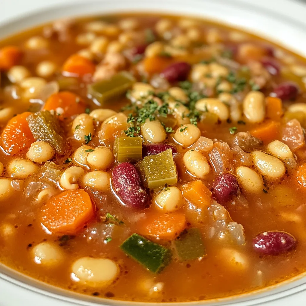 Authentic Minestrone e Fagioli Soup Recipe | Hearty Italian Vegetable & Bean Soup