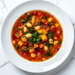 Authentic Minestrone e Fagioli Soup Recipe | Hearty Italian Vegetable & Bean Soup