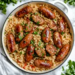 One-Skillet Cajun Honey Garlic Sausage & Rice Recipe | Easy & Flavorful Meal