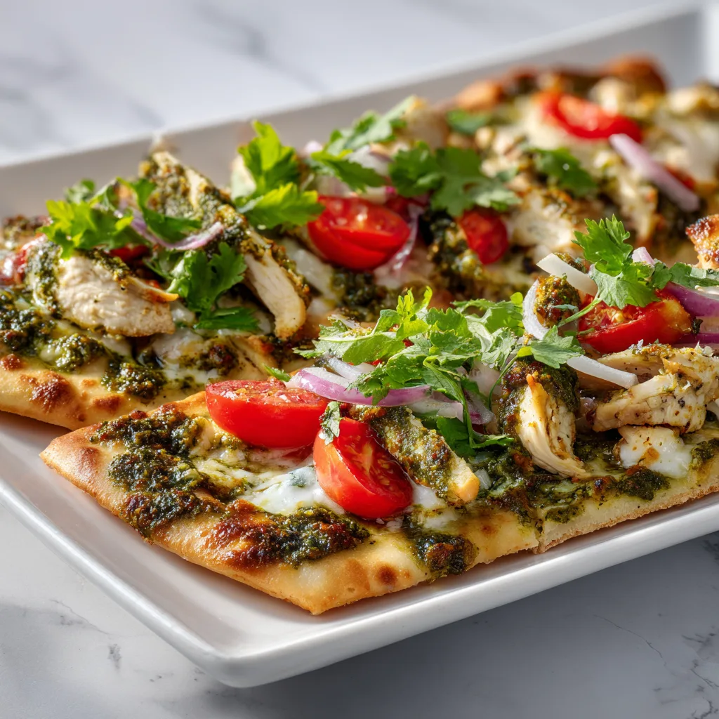 Delicious Pesto Chicken Flatbreads Recipe | Easy & Flavorful Meal Ideas