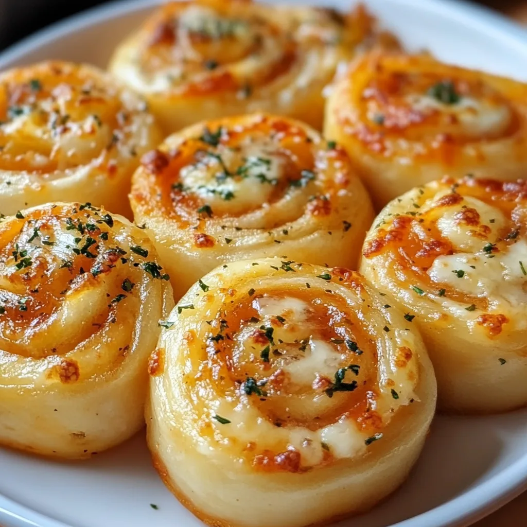 Delicious Pizza Rolls with Mozzarella and Garlic Butter Recipe | Easy & Cheesy Snack