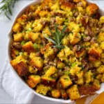Southern Cornbread Stuffing with Sausage Recipe | Classic Savory Side Dish