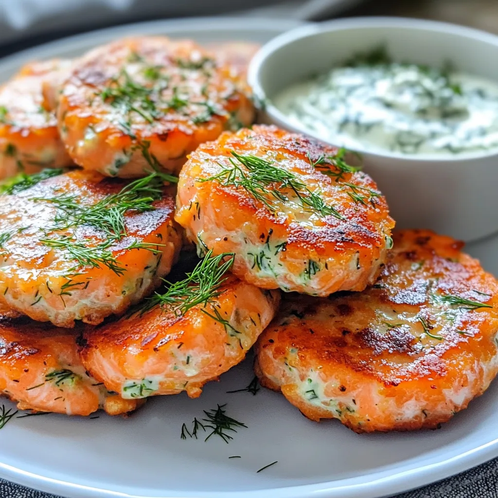 Crispy Sheet Pan Salmon Rice Cakes with Creamy Dill Aioli | Easy Healthy Recipe