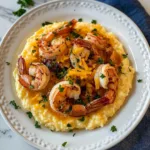 Shrimp & Creamy Cheddar Grits Recipe | Easy Southern Comfort Food