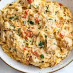 Slow Cooker Creamy Tuscan Chicken Orzo Recipe | Easy One-Pot Meal