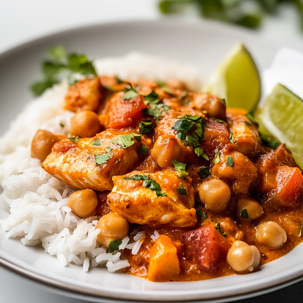Easy Slow Cooker Fish and Chickpea Curry Recipe | Healthy & Flavorful Dinner