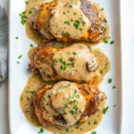 Smothered Chicken Thighs with Creamy Gravy | Easy Comfort Food Recipe