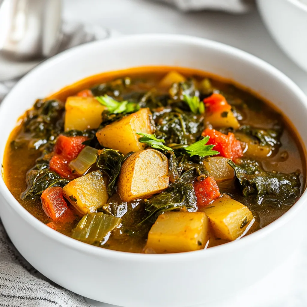 Hearty Southern Collard Green Potato Stew Recipe | Classic Comfort Food