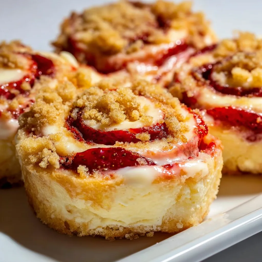 Delicious Strawberry Cream Cheese Crumble Rolls Recipe | Easy & Sweet Breakfast Treat