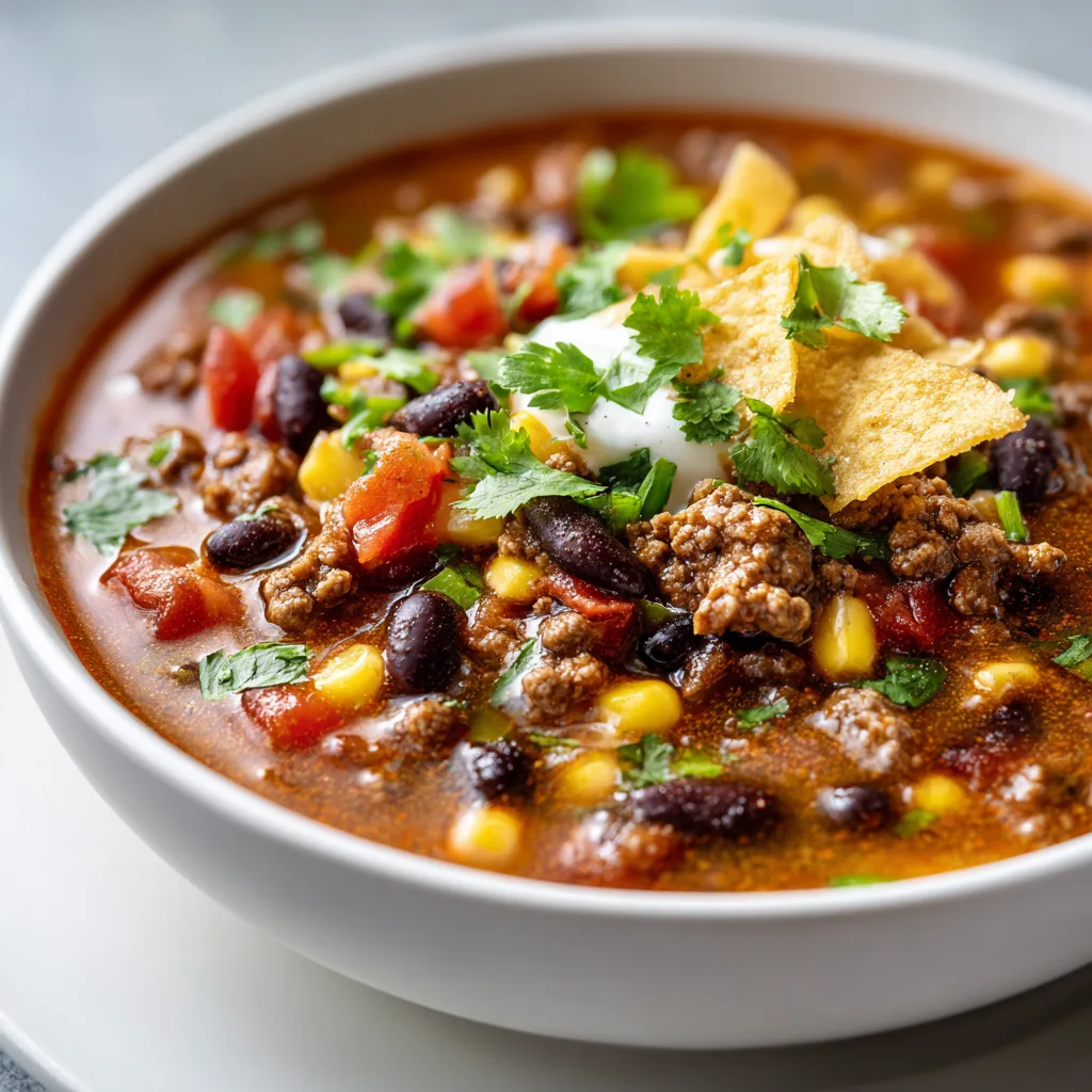 Delicious Taco Soup Recipe | Easy & Flavorful Mexican-Inspired Soup 3 Delicious Taco Soup Recipe | Easy & Flavorful Mexican-Inspired Soup