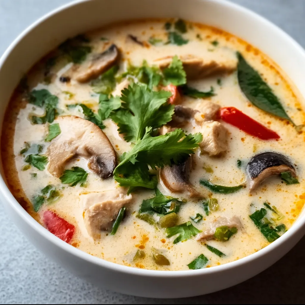 Tom Kha Gai Recipe | Authentic Flavorful Thai Coconut Soup