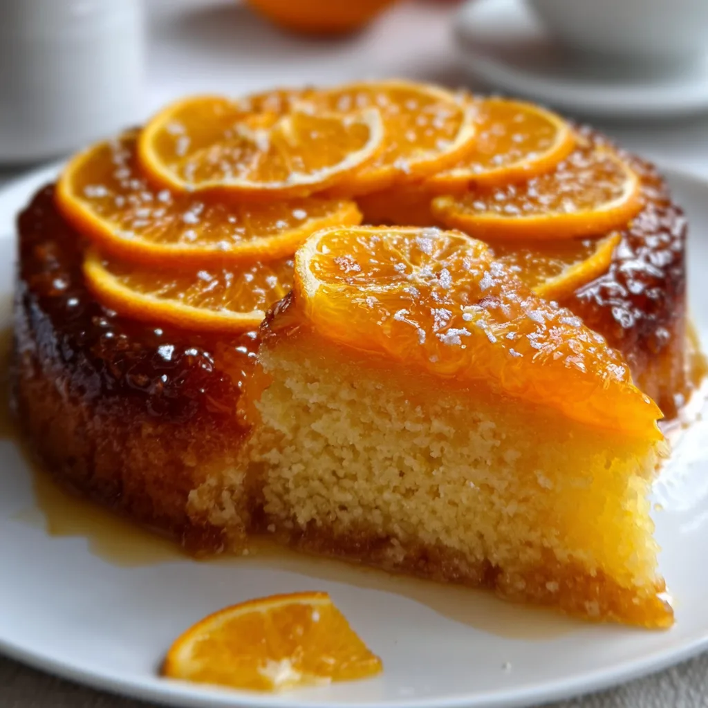 Delicious Upside Down Orange Cake Recipe – Easy & Moist Citrus Dessert