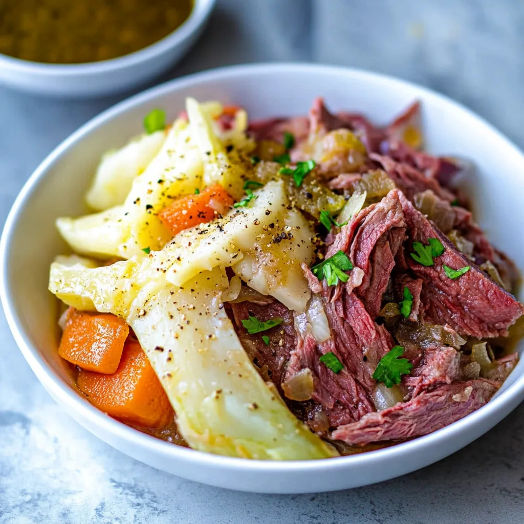 Slow Cooker Corned Beef and Cabbage Recipe | Easy & Tender Meal