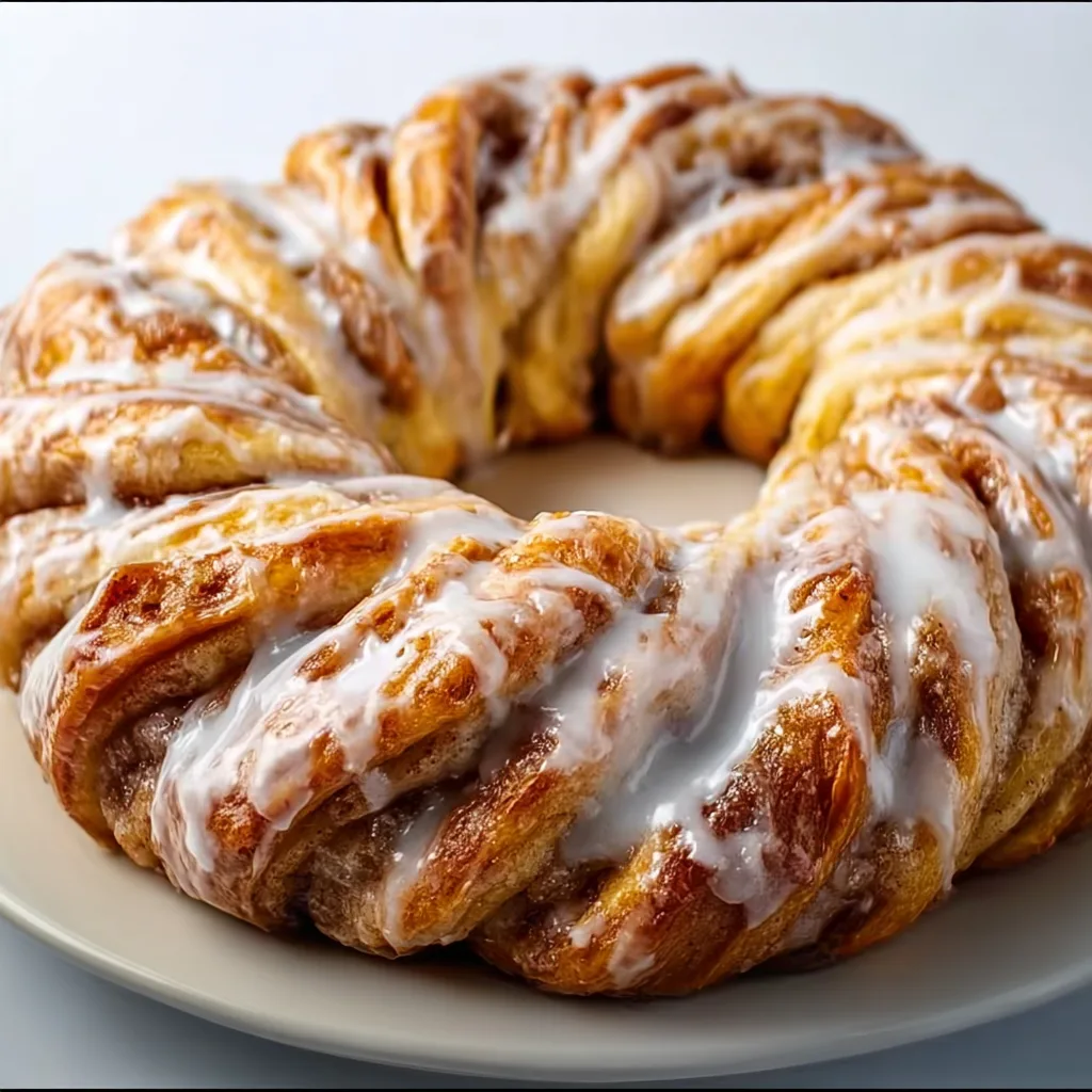 Delicious Apple Cinnamon Kringle with Vanilla Glaze – Perfect Sweet Pastry Treat