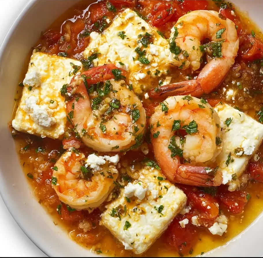 Authentic Greek Shrimp Saganaki Recipe | Traditional Mediterranean Delight