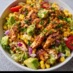 Delicious BBQ Chicken Salad with Avocado & Corn | Healthy & Easy Recipe