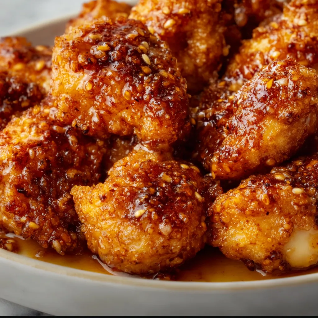 Crispy Baked Hot Honey Chicken Recipe | Sweet & Spicy Crunchy Chicken