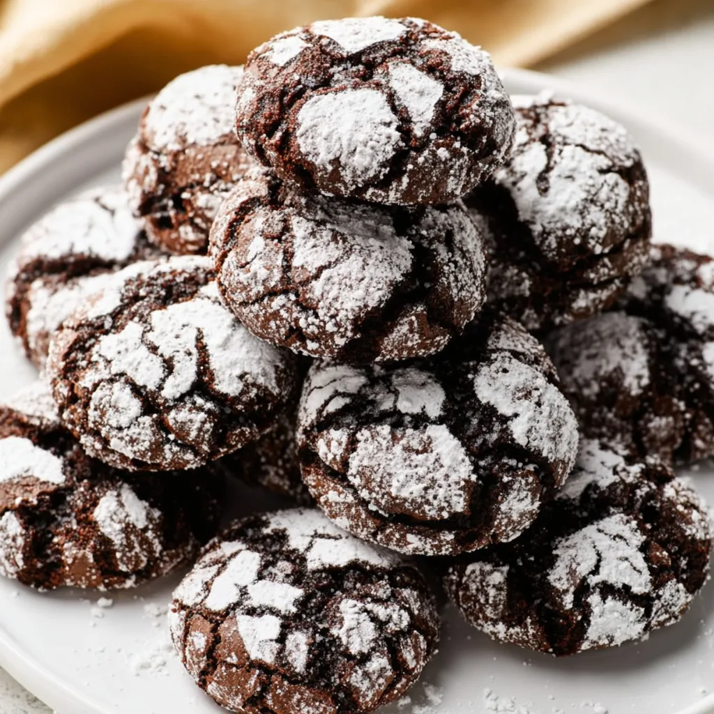 Delicious Brownie Crinkle Cookies Recipe | Easy Homemade Chocolate Treats