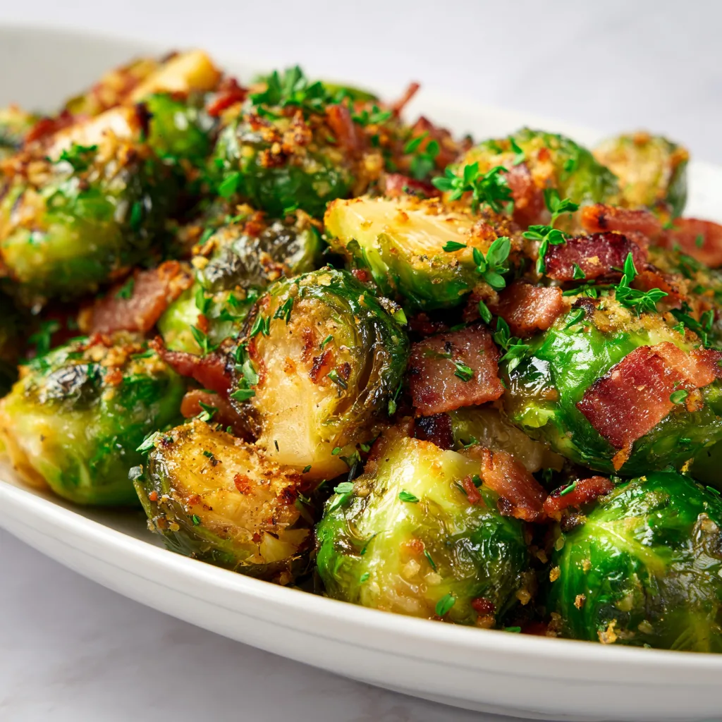 Delicious Brussels Sprouts with Hot Bacon Recipe | Easy & Flavorful Side Dish