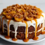 Caramelized Banana Carrot Cake Recipe | Moist Spiced Crumb Delight
