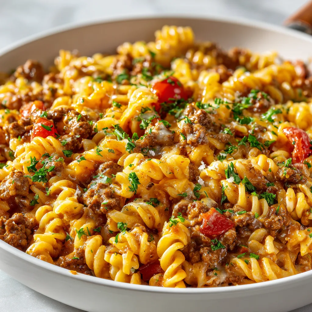 Cheeseburger Pasta Skillet Recipe | Easy & Delicious One-Pot Meal