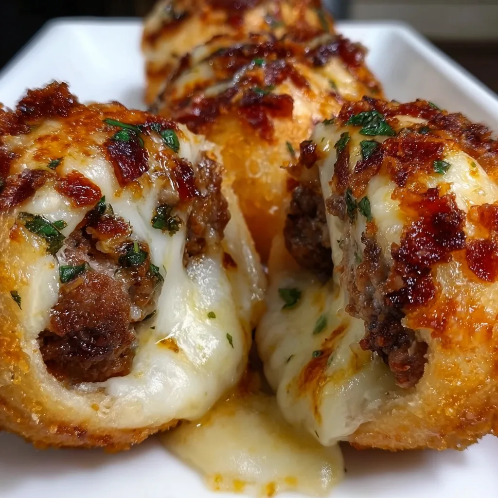 Cheesy Beef Bacon Ranch Mozzarella Bombs | Ultimate Savory Snack Recipe