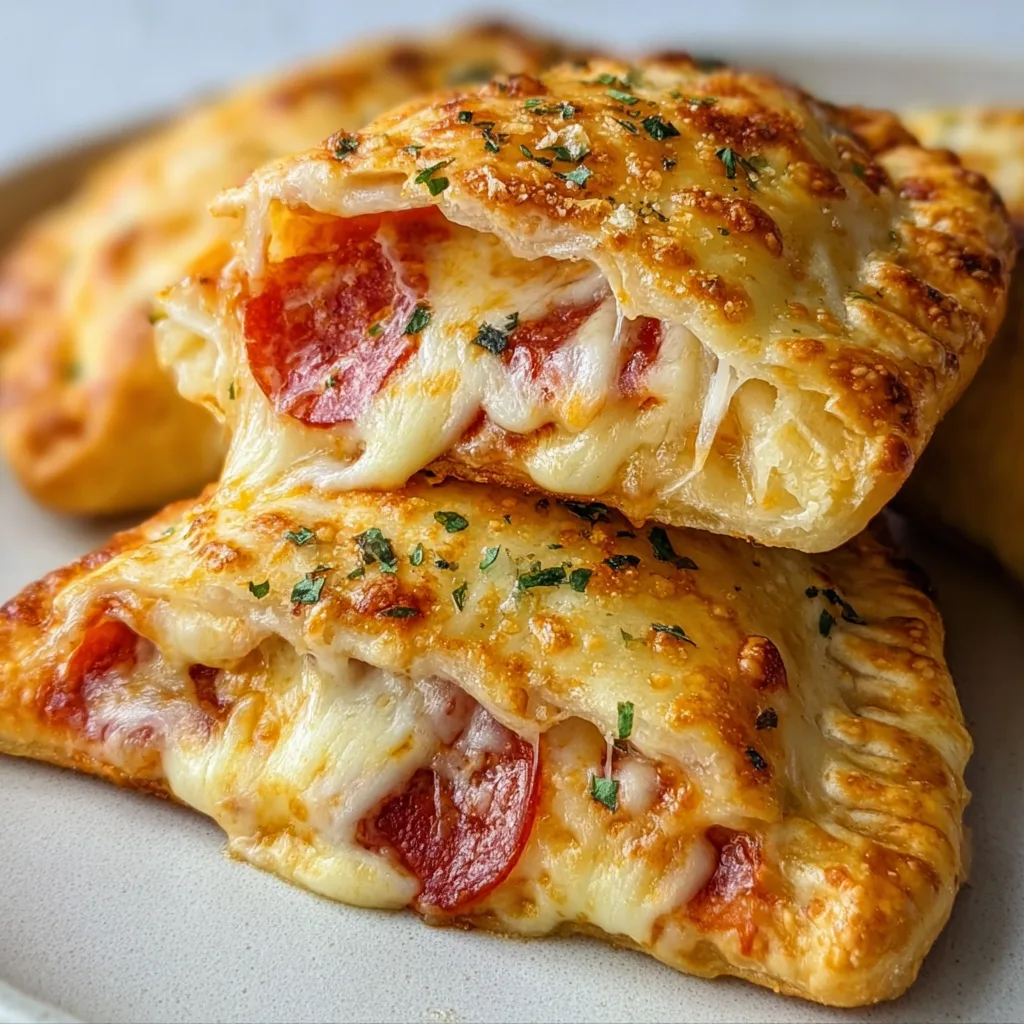Delicious Cheesy Pizza Pockets Recipe | Easy Homemade Pizza Pockets