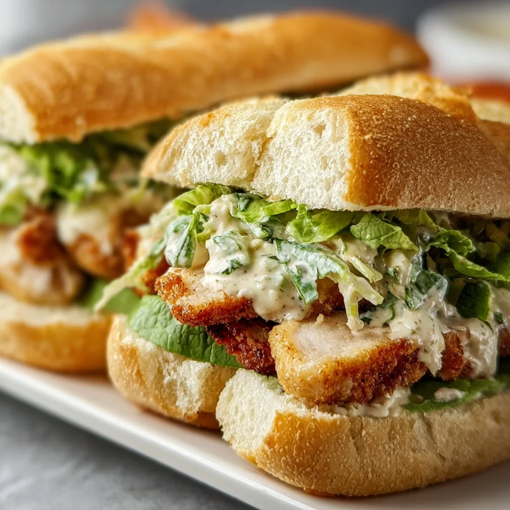 Delicious Chicken Caesar Sandwiches Recipe | Easy & Flavorful Meal Ideas