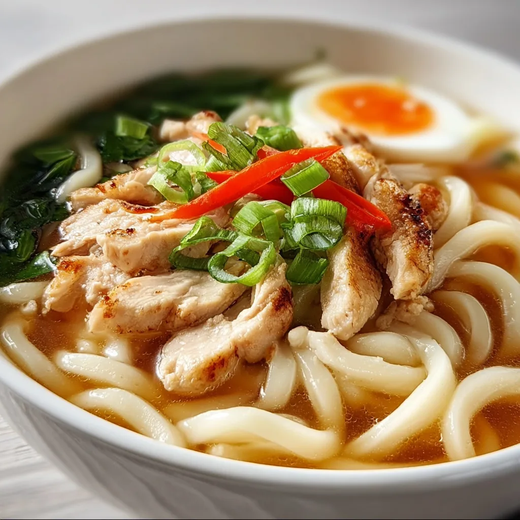 Delicious Chicken Udon Soup Recipe | Easy & Comforting Japanese Noodle Soup