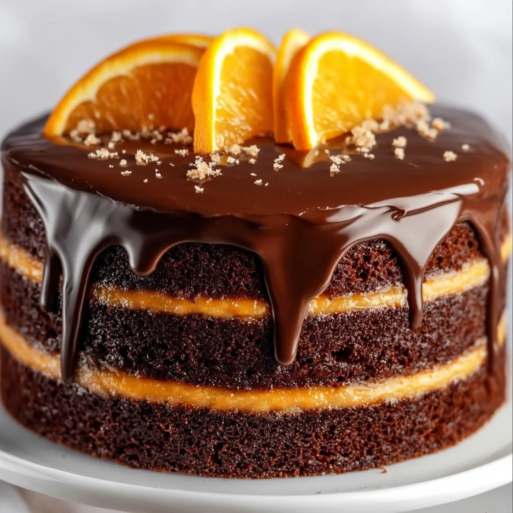 Decadent Chocolate Orange Layer Cake with Rich Ganache Frosting | Easy Recipe
