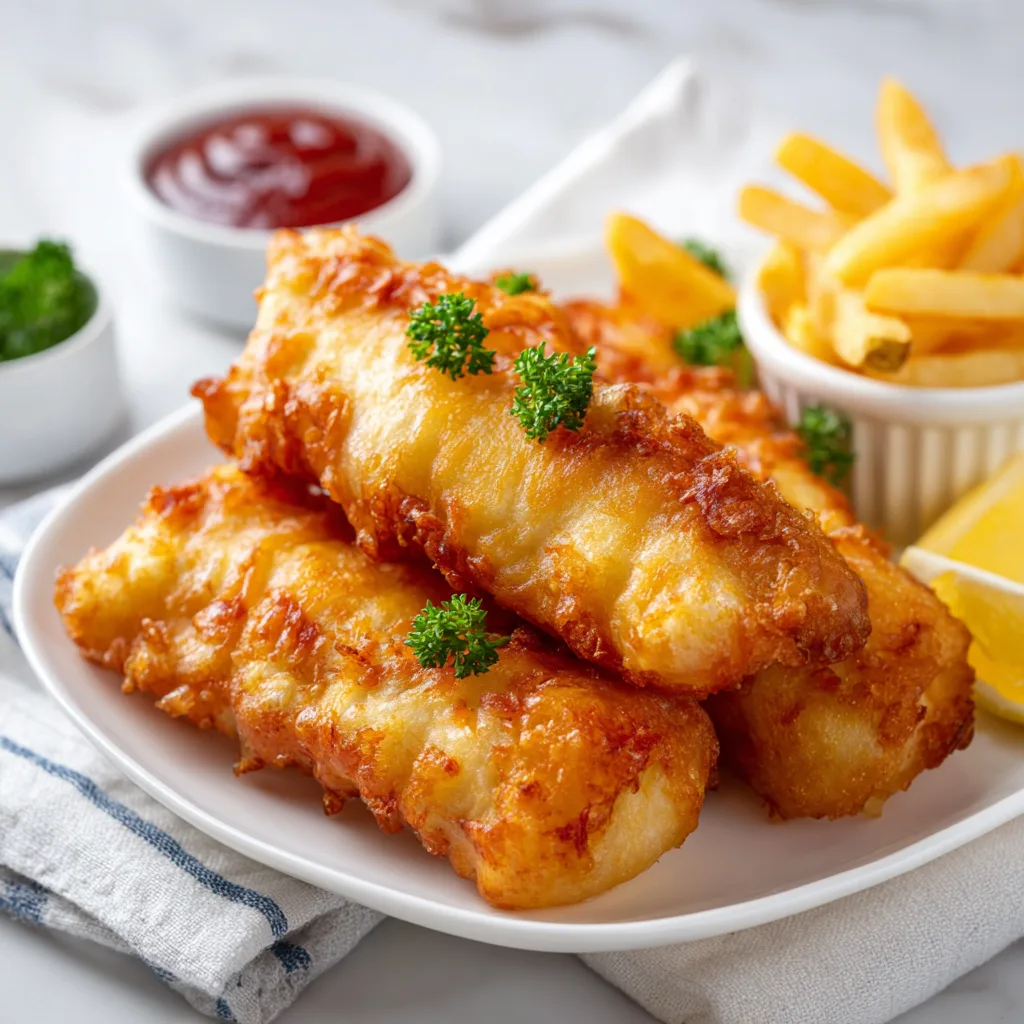Classic British Fish & Chips | Authentic Crispy Fish & Golden Chips Recipe