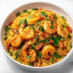 Easy Mediterranean Couscous with Shrimp Recipe | Quick & Delicious Seafood Meal