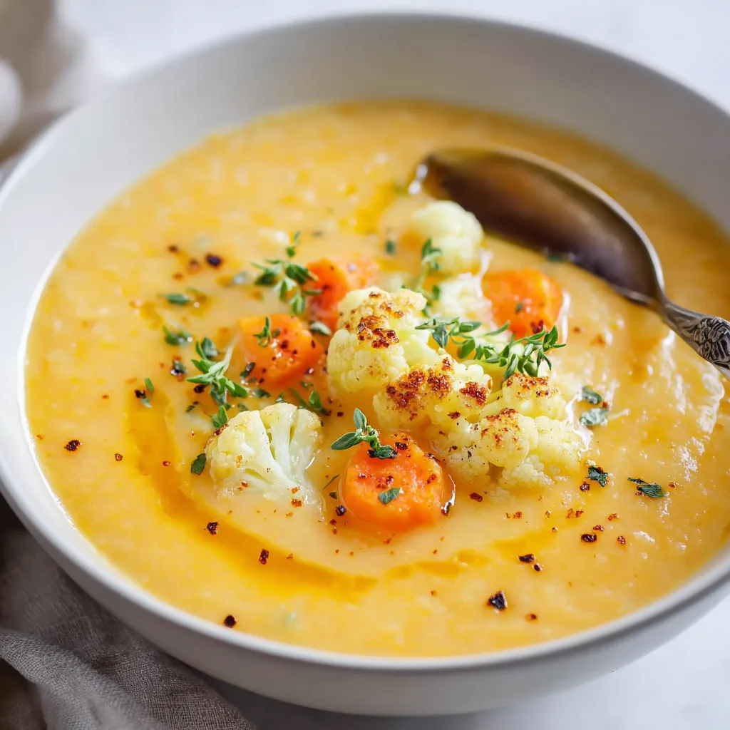 Creamy Cauliflower Carrot Soup Recipe | Healthy & Delicious Soup Ideas